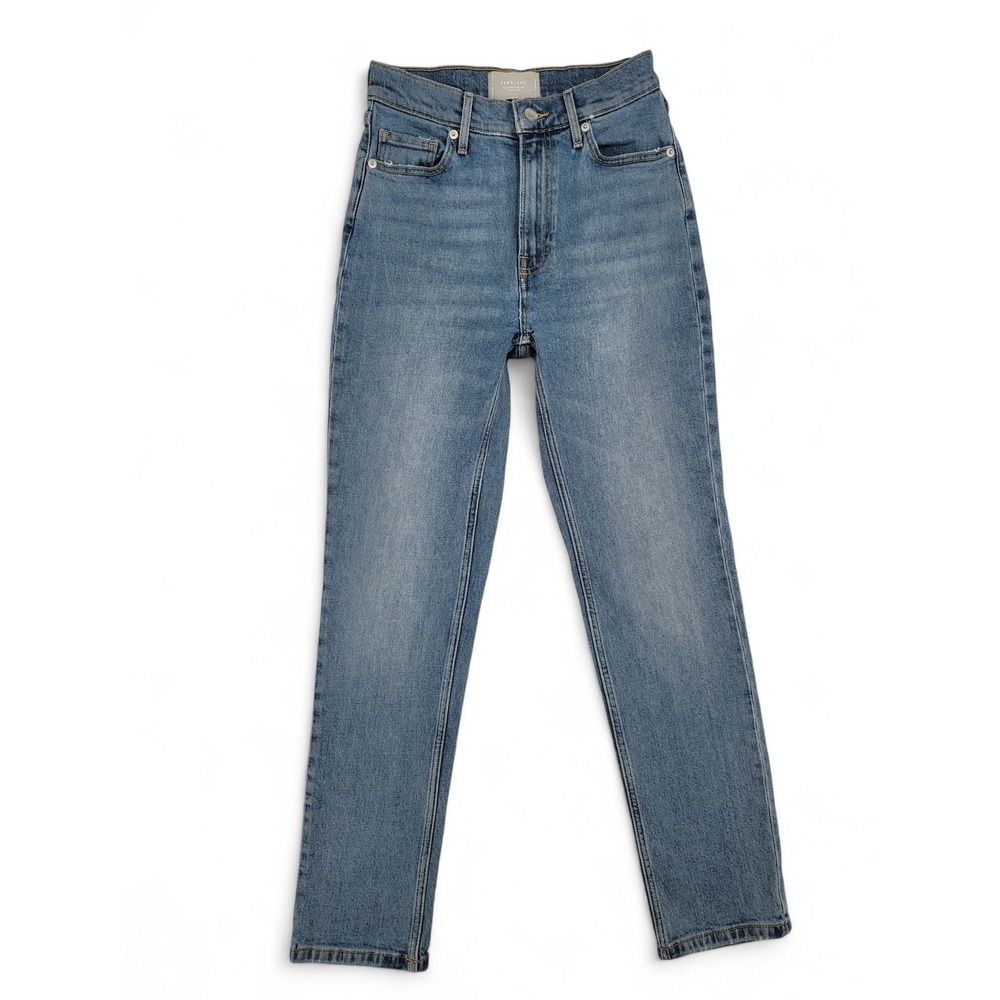 Everlane The Original Cheeky‎ Jeans Size 24 High Waisted Organic Cotton Med Wash